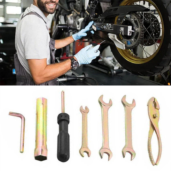 7×Universal Motorcycle Nos Compact Tool Kit For Honda Kawasaki Suzuki Yamaha AU