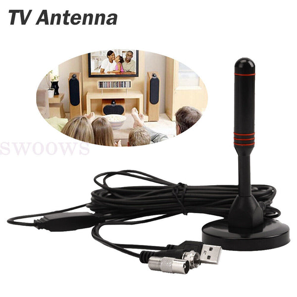 TV Antenna Digital 300 Mile Range Indoor Outdoor HDTV Amplifier Signal Booster