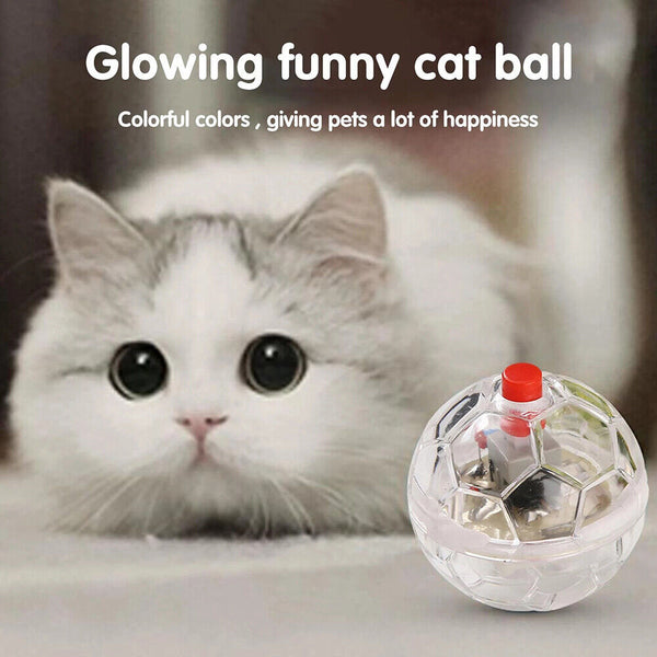 3pcs Led Small Flash Ball Pet Toy Paranormal Equipment Cat Motion Light Up Gift