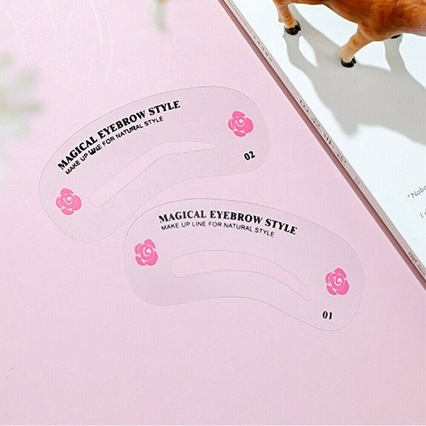 24 Styles DIY Eyebrow Stencil Shaping Template Make Up beauty Grooming Tool