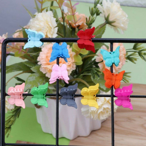 100pcs Butterfly Mini Hair Clips Hair Jaw Hair Styling Claws Barrettes Kids Girl