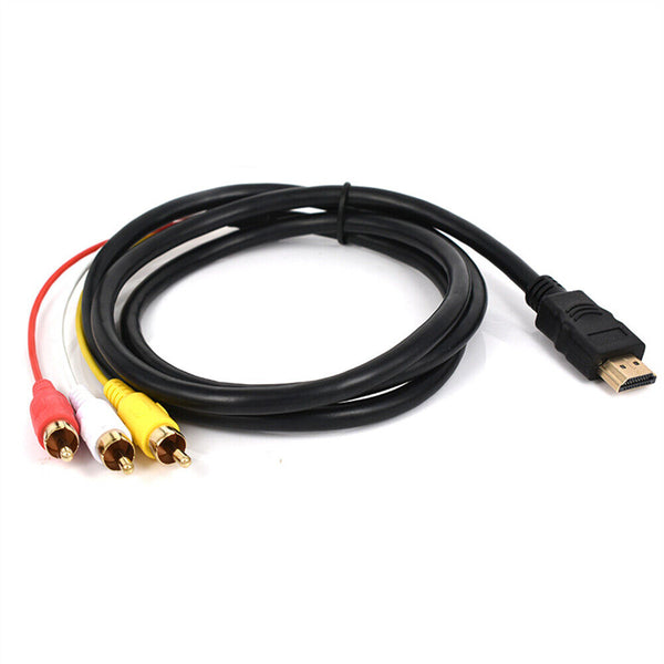 1.5m HDMI Male to 3 RCA Video Audio Converter Component AV Adapter Cable AU