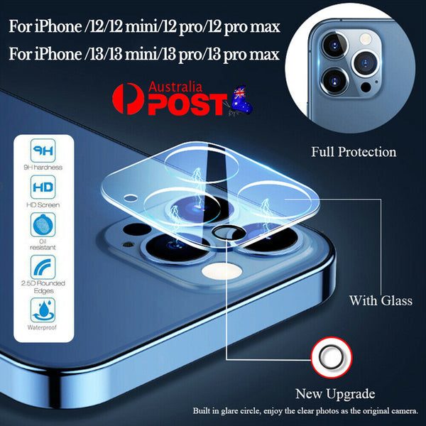 Clear Camera Lens Tempered Glass Screen Protector Cover For iPhone 13 12 Pro Max