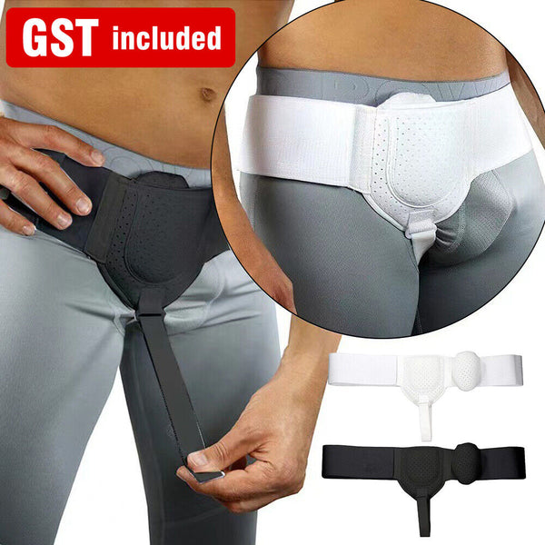 Men Hernia Support Belt Sports Inguinal Groin Hernia Pain Relief Truss Brace AU