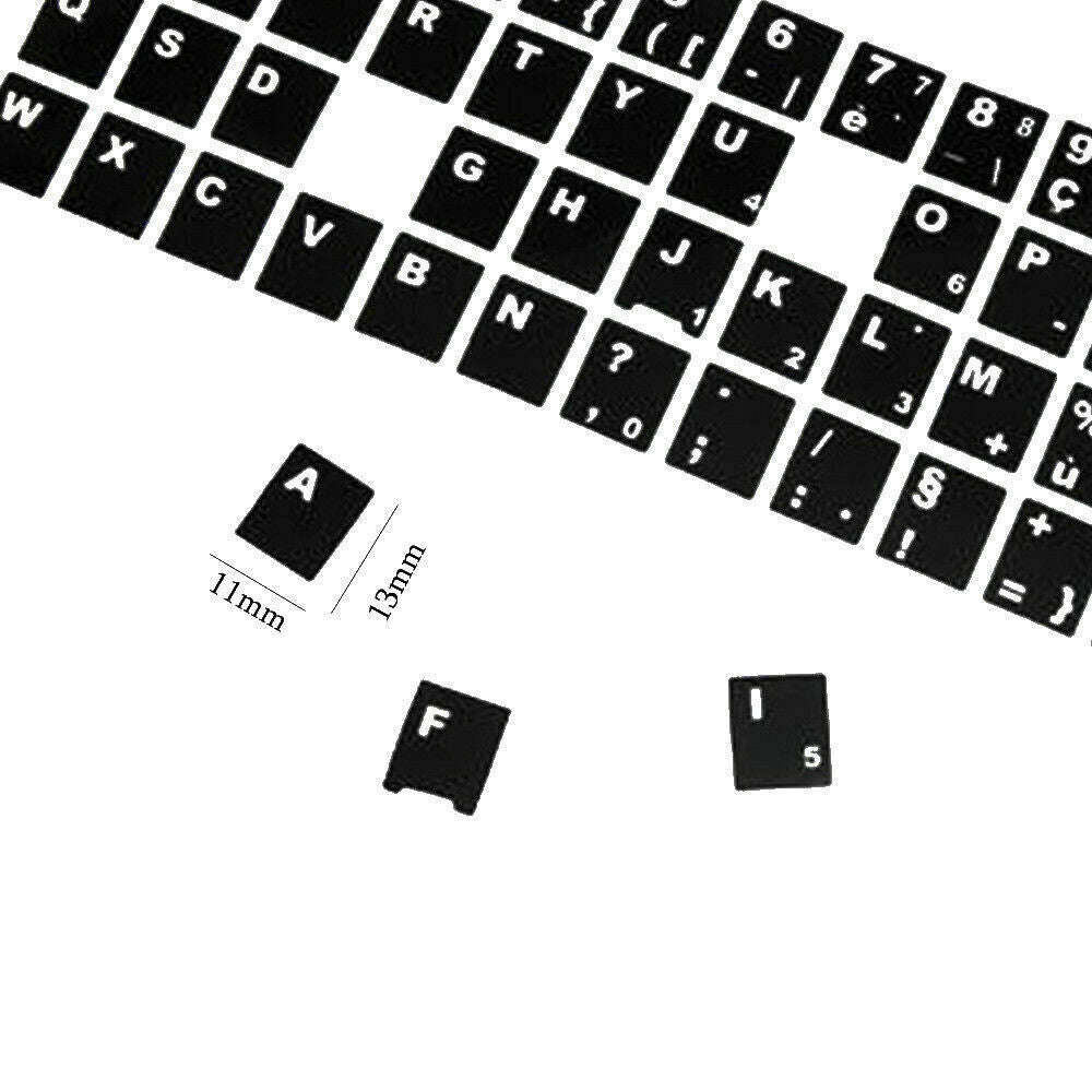 2x Universal English Letters Keyboard Keypad Sticker For Desktop Lapto ...