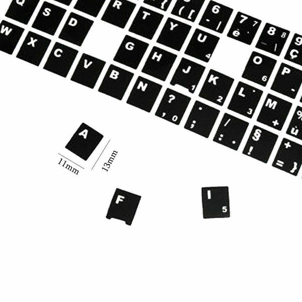 2x Universal English Letters Keyboard Keypad Sticker For Desktop Laptop Computer