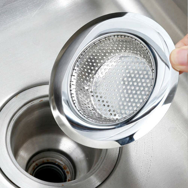 4PCS Stainless Steel Kitchen Sink Mesh Strainer Waste Plug Filter Drain Stopper