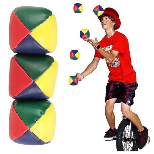 1/6/12x Juggling Balls Kids Toy Set Ball Bag for Magic Circus Juggling Balls AU