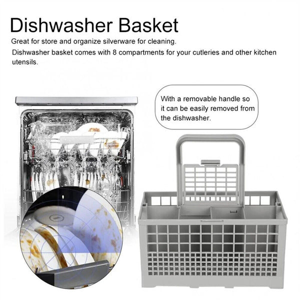 Universal Dishwasher Cutlery Basket Suits for Many Brands 240mm X 135mm X 122mm