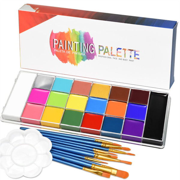 20 Colours Professional Face Painting Kit for Kids Adults Face Body Paint Set