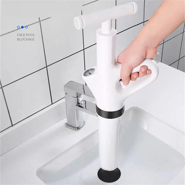 Toilet Plunger Air High Pressure Drain Blaster Manual Pump Sink Pipe Cleaner AU