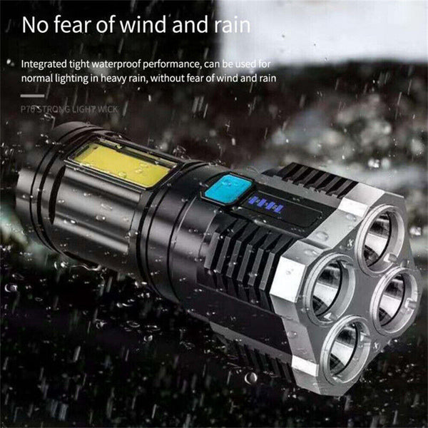 Super Bright 1000000LM Torch Led Flashlight USB Rechargeable Tactical Light