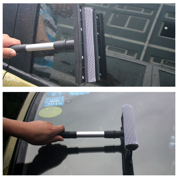 Rubber Squeegee/Scrubber Sponge Glass Window Car Windscreen Cleaner