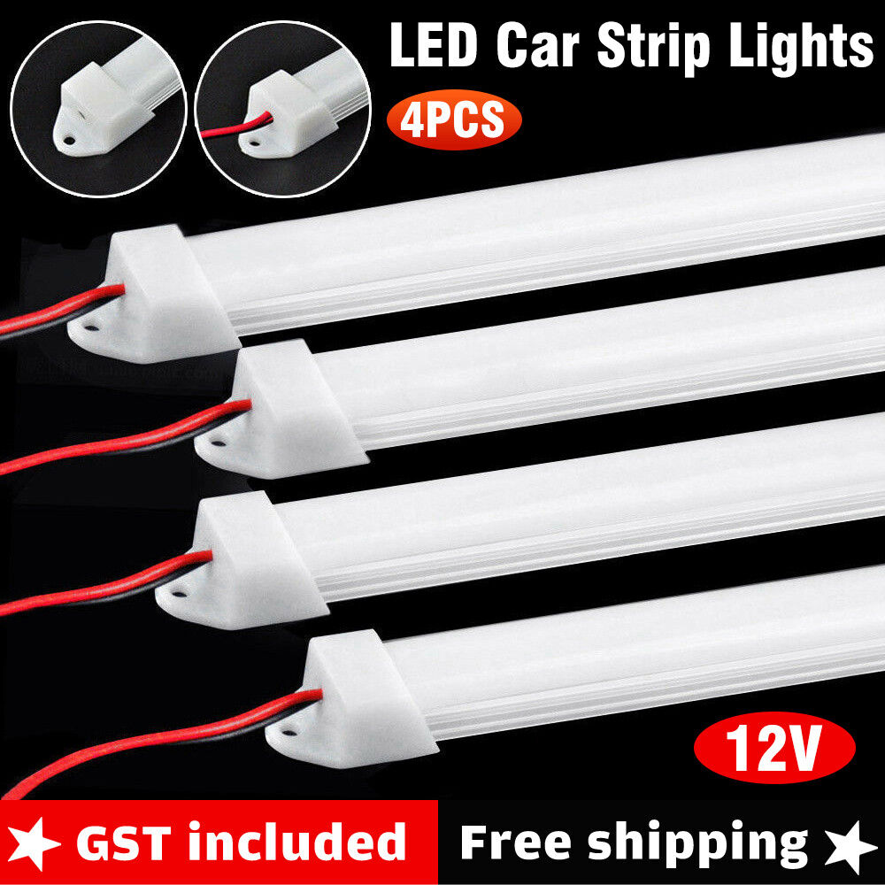 4x LED strip lights Bar Car 12V caravan boat fishing camping light Interior lamp