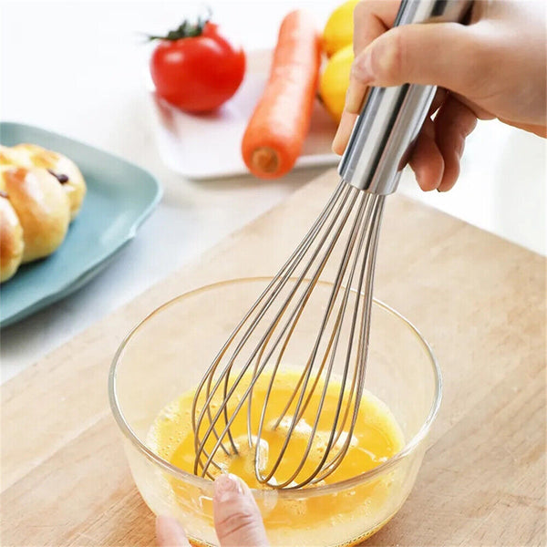 Large Stainless Steel Whisk Egg Beater Gravy Sauce Mix Mixer Kitchen Whisker