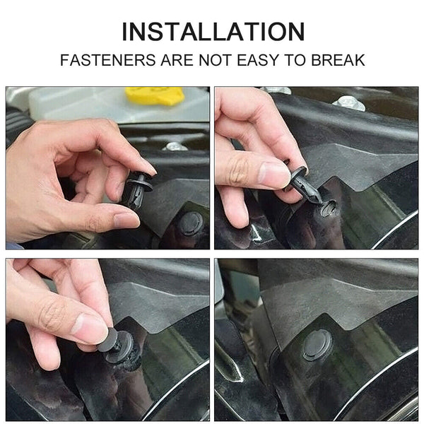 190x Car Trim Body Clips Kit Rivets Retainer Auto Panel Bumper Plastic Fastener