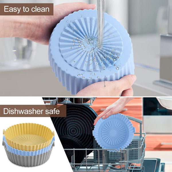 Silicone Pot For AirFryer Air Fryer Accessories Baking Basket Replacement Liners