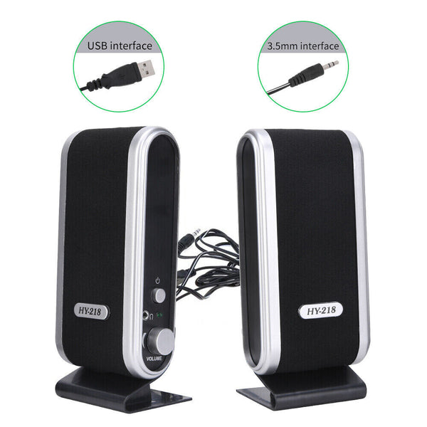 Pair USB Speakers Computer Speaker Sound Stereo For PC Notebook Desktop Laptop