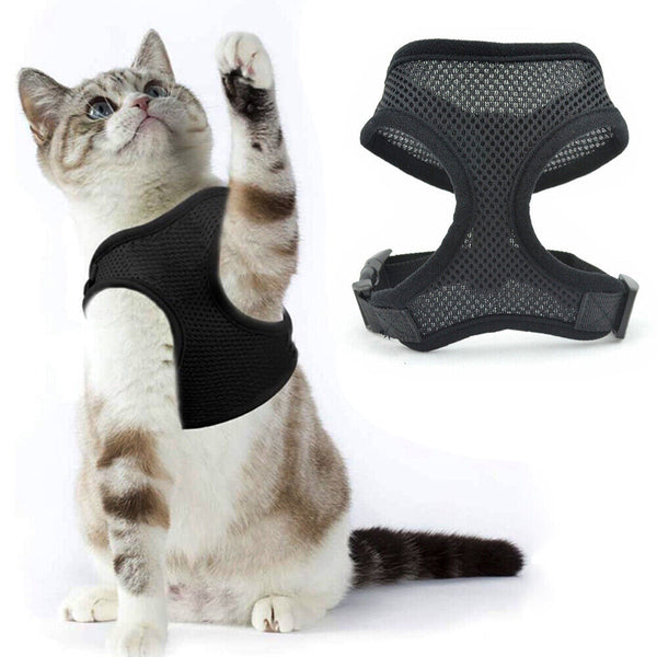 Pet Dog Cat Puppy Soft Leash VEST Mesh Breathe Adjustable Harness Braces Clothes