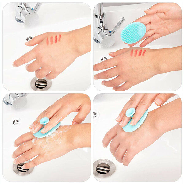 Silicone Face Cleansing Brush Soft Facial Washing Massager Scrubber Cleanser AUS