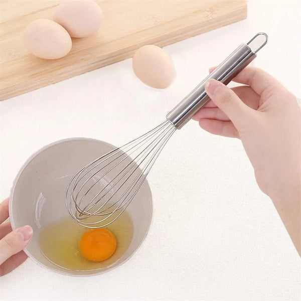 Large Stainless Steel Whisk Egg Beater Gravy Sauce Mix Mixer Kitchen Whisker