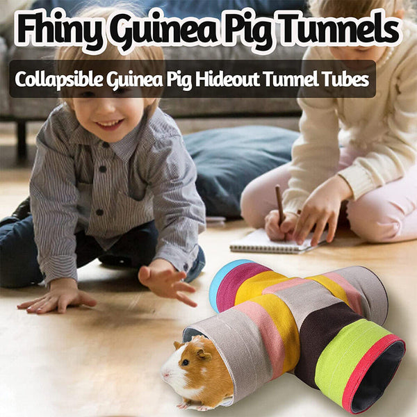 Small Pet Tunnel Guinea Pig Toys Ferret Play Tunnels Tubes for Hamster Hedgehog