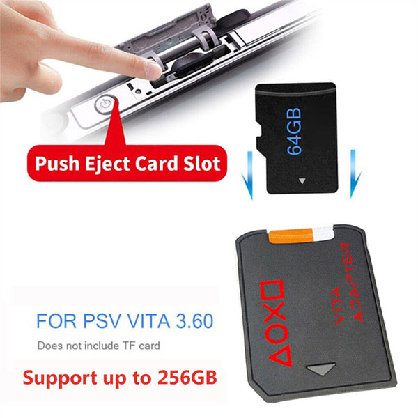 V3.0 For PSVita Game Card to Micro TF Card Adapter For PS Vita 1000 2000