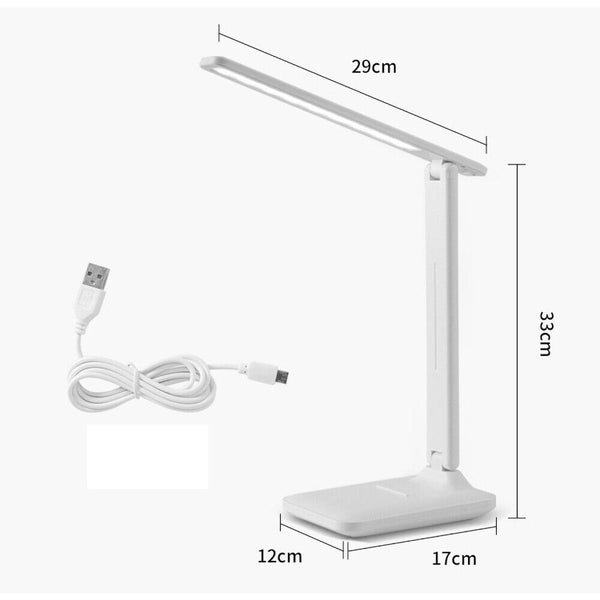 Touch LED Desk Lamp Bedside Study Reading Table Light USB Ports Dimmable AU