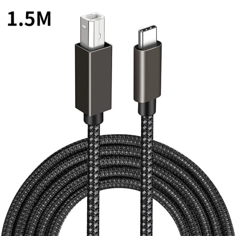 USB C to USB B Midi Cable Type C to USB Midi Interface Cord for Printer Phone