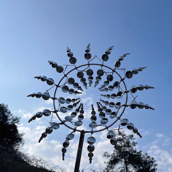 Unique and Magical Metal Windmill Kinetic Metal Wind Spinners Garden Decoration