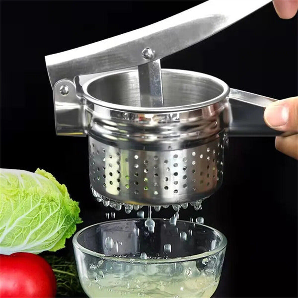 Potato Ricer Masher Fruit Stainless Steel Press Professional Juicer Puree Gnocch