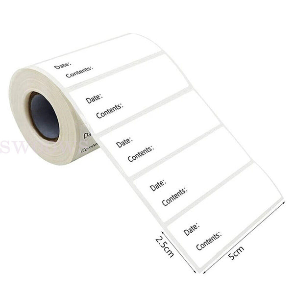 500/roll Kitchen Stickers Refrigerator Freezer Food Storage Date Content Labels