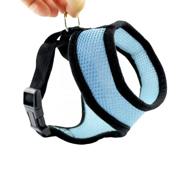 Pet Dog Cat Puppy Soft Leash VEST Mesh Breathe Adjustable Harness Braces Clothes