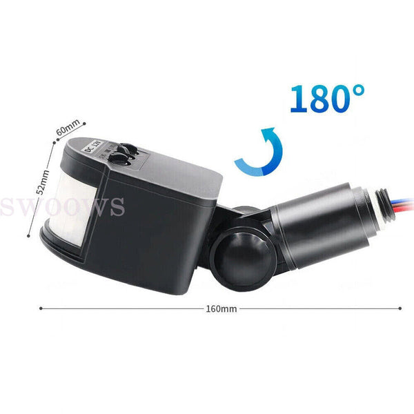 2x Motion Sensor 12V Infrared PIR Movement Detector Outdoor Sensor Light Switch