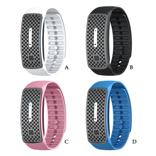 1-4xUltrasonic Anti-Mosquito Bracelet Bug Pest Repel Wrist Band Insect Repellent