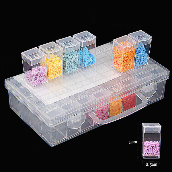 64 Grid Diamond Painting Storage Box Art Nail Bead Accessories Case Kit AU