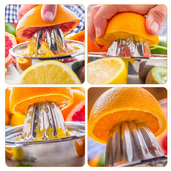 New Stainless Steel Fruit Lemon Citrus Orange Juicer /Manual Press Squeezer