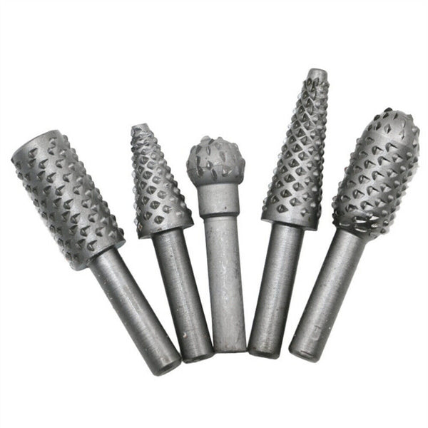 5 PCS Rotary Rasp Steel Solid Carbide For Dremel Rotary Tool Bit Accessories AU