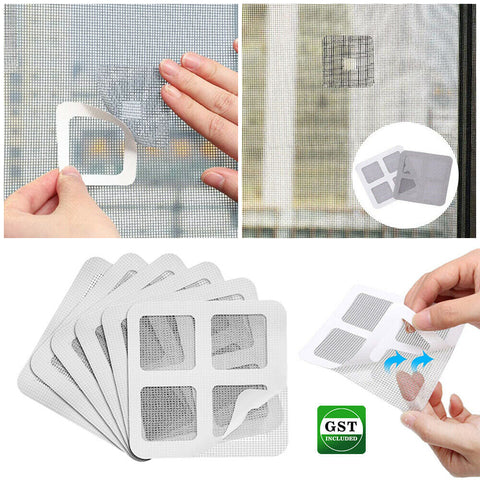 12x Fly Screen Net Repair Tape Patch Adhesive Door Curtain For Mending Holes Set