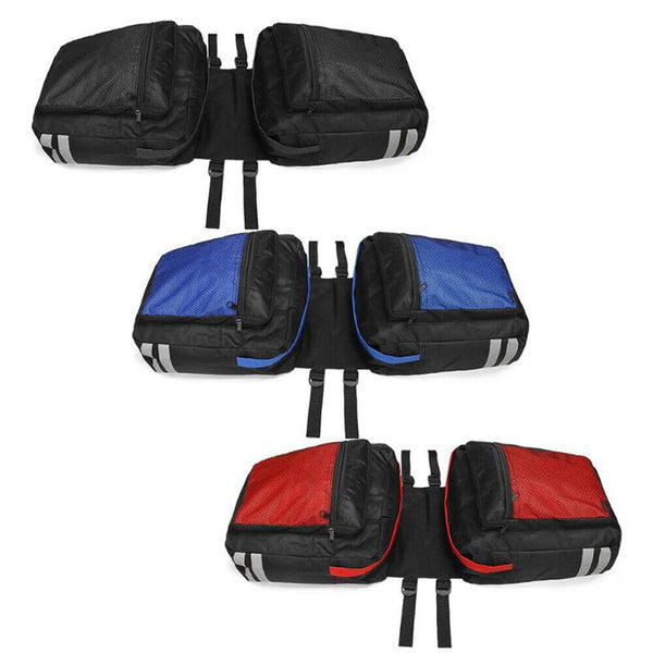 1-3x 25L Bike Bicycle Rear Rack Pannier Bag Waterproof Seat Box Zipper Camping