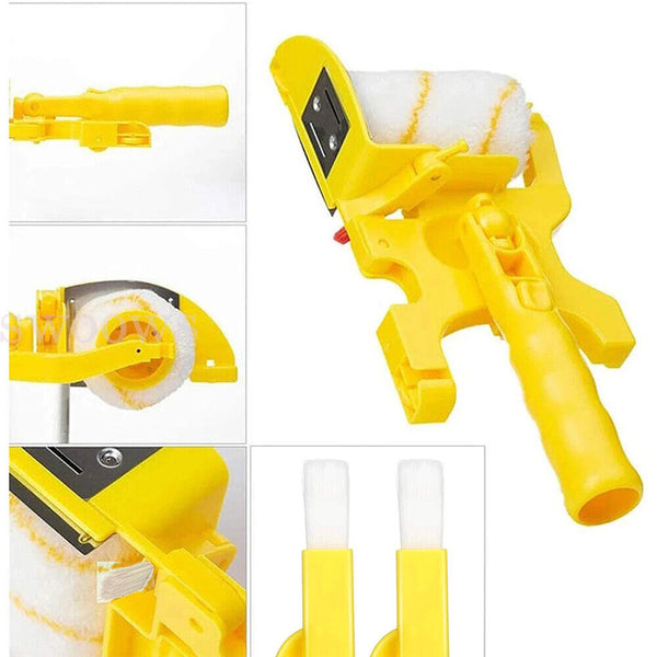 Portable Clean Cut Paint Edger Roller Brush Safe Tool Home Wall Ceiling Handheld