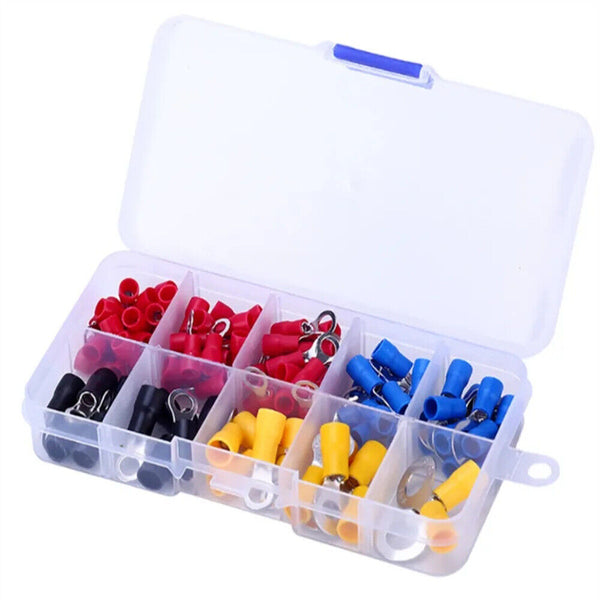 102Pcs Terminal Electrical Crimp Connector Kit Insulated Wire Terminals Lug