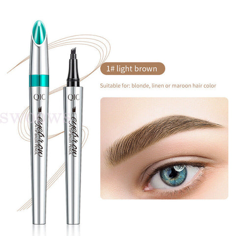 Fork Tattoo Eyebrow Ink Pen Eye Brow Pencil Brow Waterproof Long Lasting Makeup