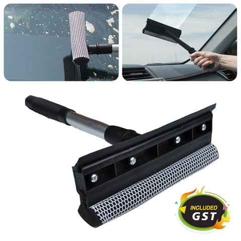 Rubber Squeegee/Scrubber Sponge Glass Window Car Windscreen Cleaner