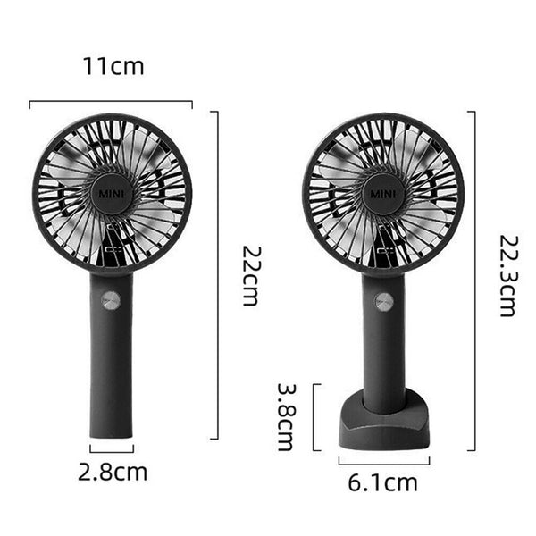 Mini Portable Hand-held Desk Fan Cooling Cooler USB Air Rechargeable 3 Speed AU