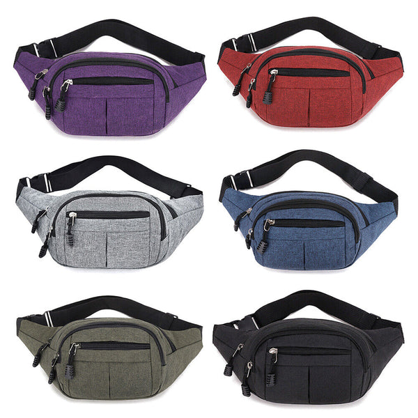 Unisex Waist Bum Bag Men Women Fanny Pack Holiday Travel Money Belt Pouch Wallet