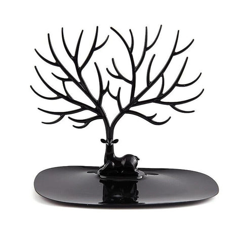 Necklace Ring Earring Deer Tree Stand Holder Show Rack Jewelry Display Organizer