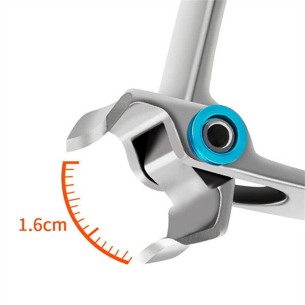 Men Women Stainless Steel Thick Nail Clipper Finger Toe Cutter With Metal Case