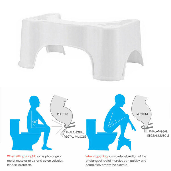 Sit & Squat Squatty Potty Stool Eco Toilet Step Stool Healthy Colon Bathroom NEW