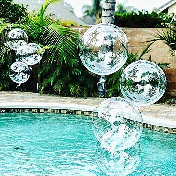 10PCS Clear Round Giant Jumbo Large Bubble Balloon Party Wedding Birthday Bobo